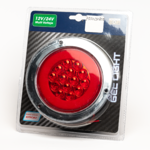 PLAFON RED 12/24V C/CROM ROJO GEL