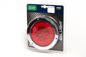 PLAFON RED 12/24V C/CROM ROJO GEL